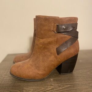 Brown booties
